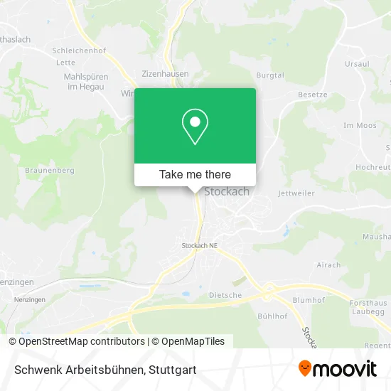 Карта Schwenk Arbeitsbühnen