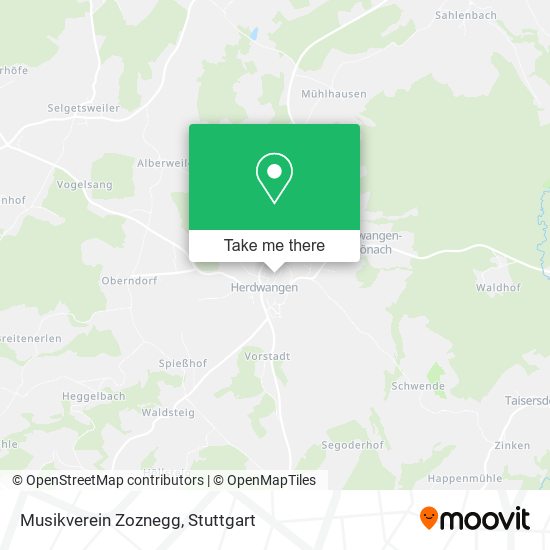 Musikverein Zoznegg map