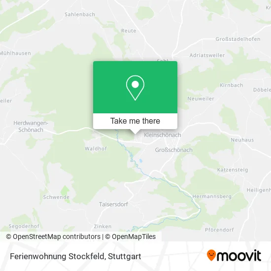 Карта Ferienwohnung Stockfeld