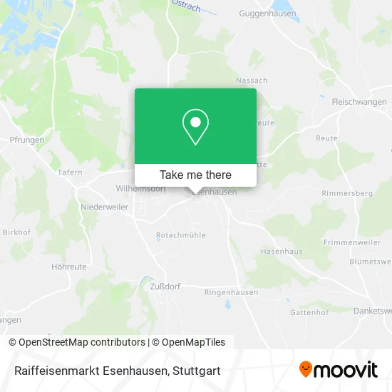 Карта Raiffeisenmarkt Esenhausen