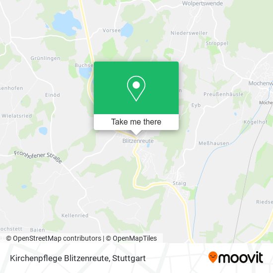 Kirchenpflege Blitzenreute map