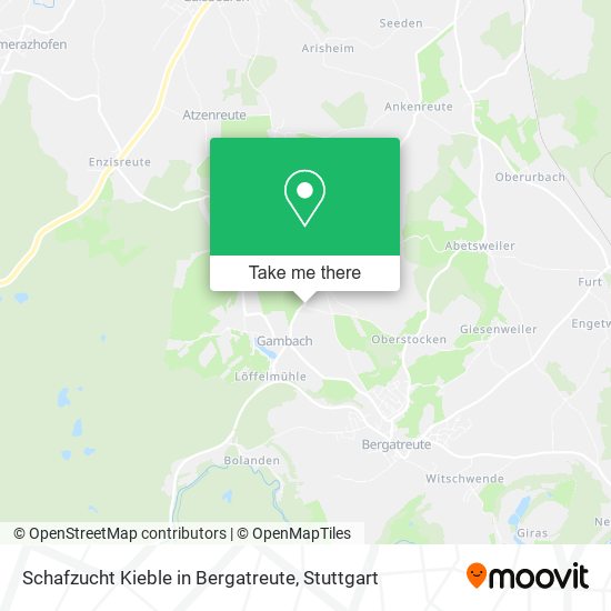 Schafzucht Kieble in Bergatreute map