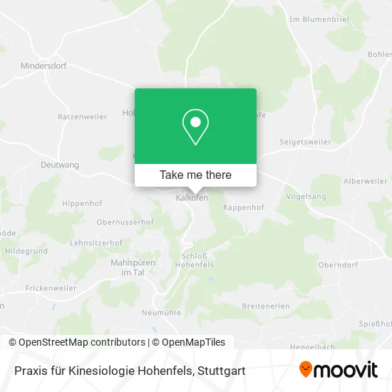 Карта Praxis für Kinesiologie Hohenfels