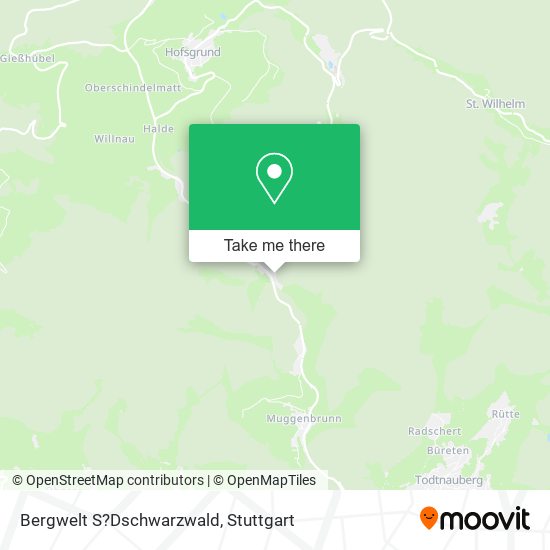 Карта Bergwelt S?Dschwarzwald