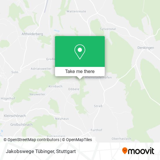 Jakobswege Tübinger map