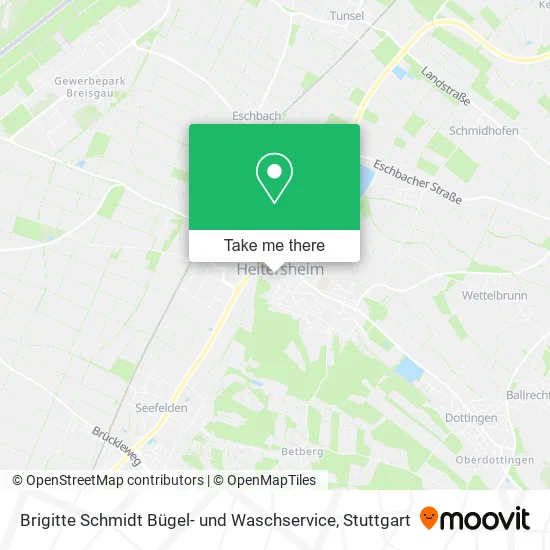 Карта Brigitte Schmidt Bügel- und Waschservice