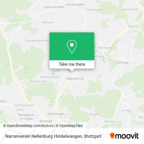 Narrenverein Nellenburg Hindelwangen map