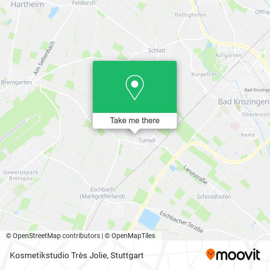 Kosmetikstudio Très Jolie map