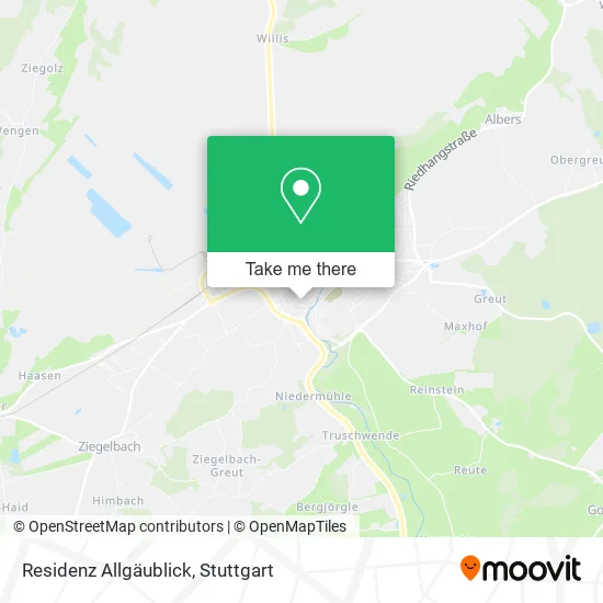 Карта Residenz Allgäublick