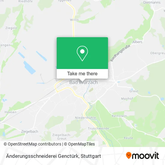Карта Änderungsschneiderei Genctürk