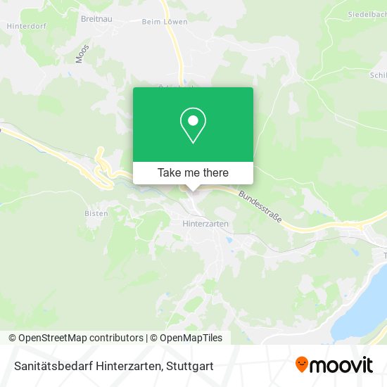 Sanitätsbedarf Hinterzarten map