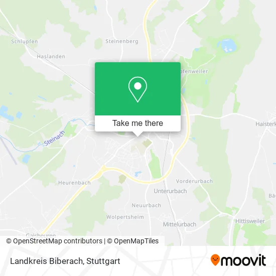 Карта Landkreis Biberach
