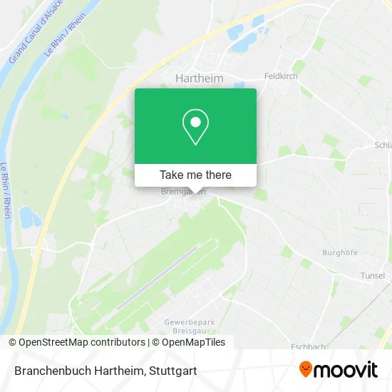 Карта Branchenbuch Hartheim
