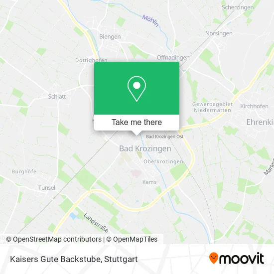 Карта Kaisers Gute Backstube