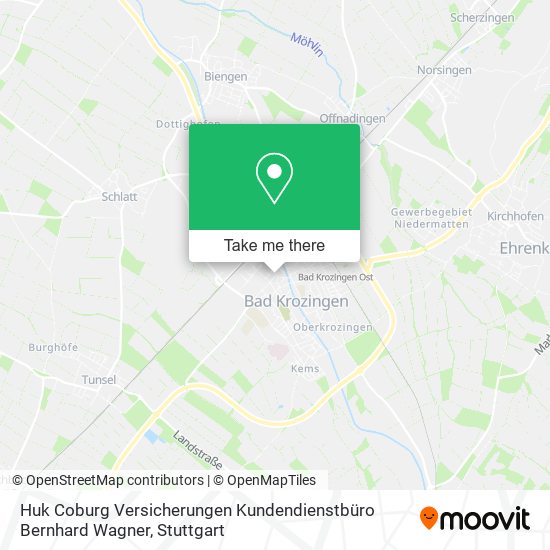 Huk Coburg Versicherungen Kundendienstbüro Bernhard Wagner map