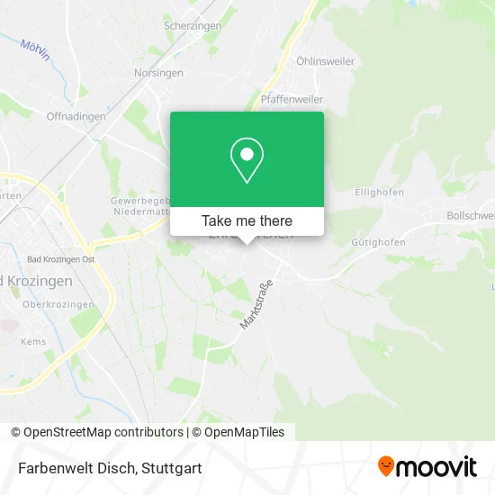 Карта Farbenwelt Disch