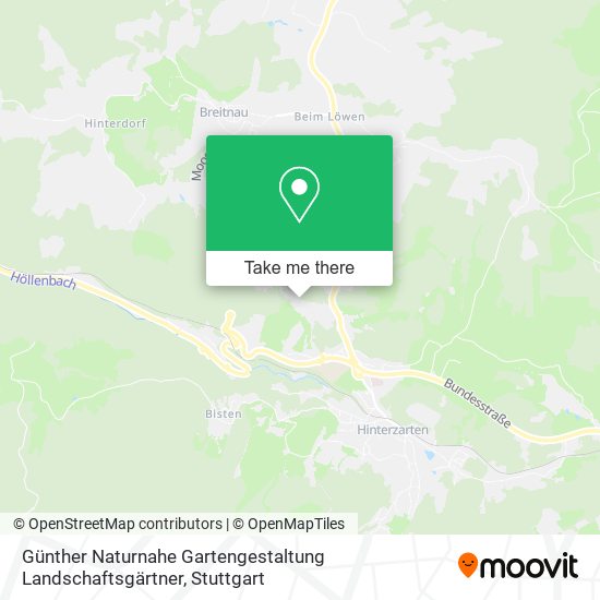 Карта Günther Naturnahe Gartengestaltung Landschaftsgärtner