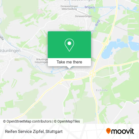 Карта Reifen Service Zipfel