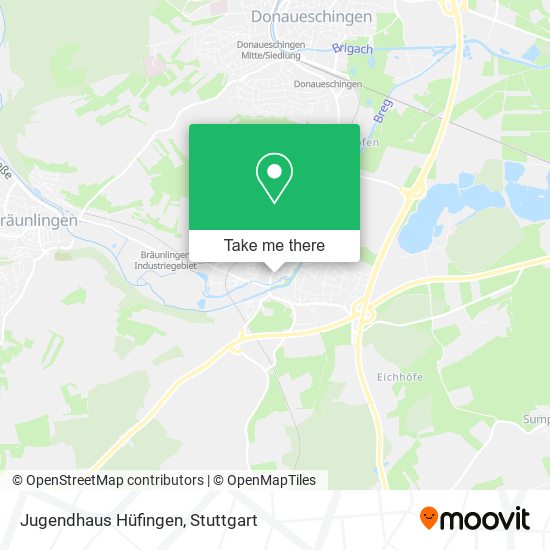 Jugendhaus Hüfingen map