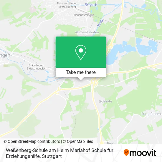 Карта Weßenberg-Schule am Heim Mariahof Schule für Erziehungshilfe