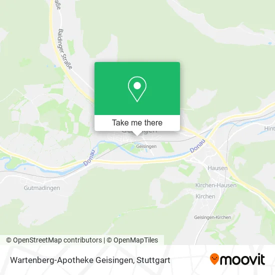 Карта Wartenberg-Apotheke Geisingen