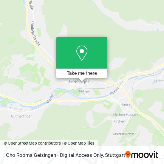 Карта Oho Rooms Geisingen - Digital Access Only