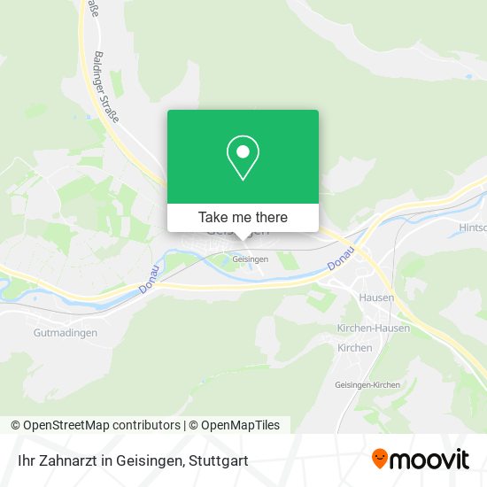Карта Ihr Zahnarzt in Geisingen