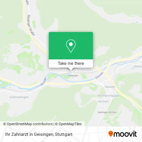 Карта Ihr Zahnarzt in Geisingen