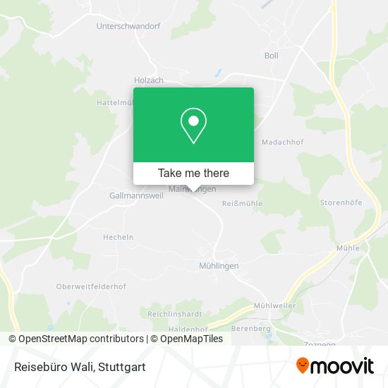 Reisebüro Wali map