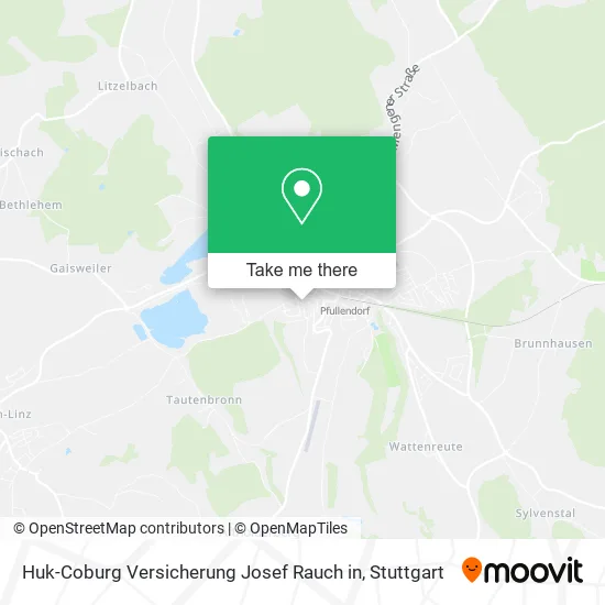Карта Huk-Coburg Versicherung Josef Rauch in