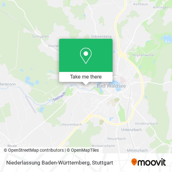 Карта Niederlassung Baden-Württemberg