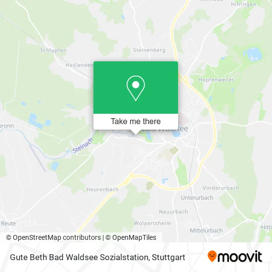 Карта Gute Beth Bad Waldsee Sozialstation