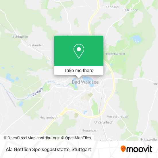Карта Ala Göttlich Speisegaststätte