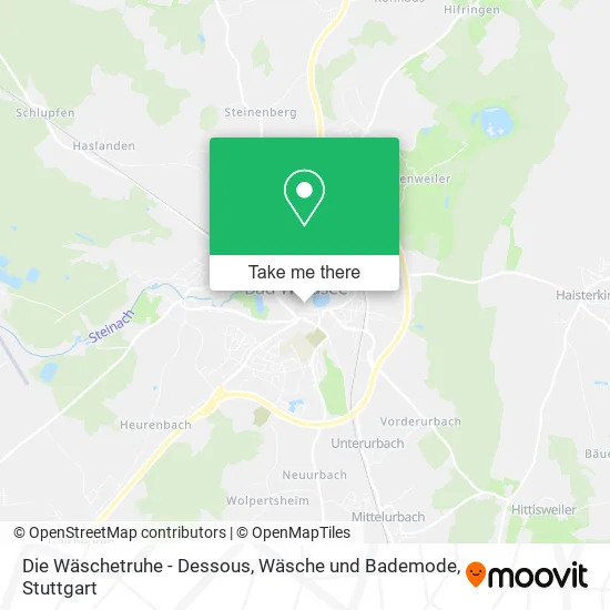 Карта Die Wäschetruhe - Dessous, Wäsche und Bademode