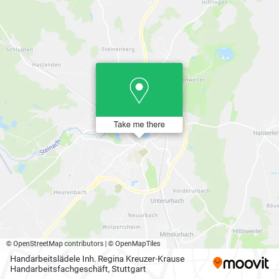 Карта Handarbeitslädele Inh. Regina Kreuzer-Krause Handarbeitsfachgeschäft