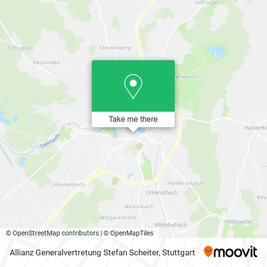 Карта Allianz Generalvertretung Stefan Scheiter