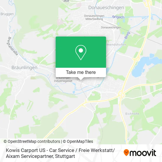 Карта Kowis Carport US - Car Service / Freie Werkstatt/ Aixam Servicepartner