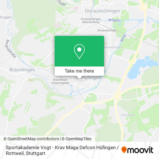 Sportakademie Vogt - Krav Maga Defcon Hüfingen / Rottweil map