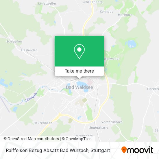 Raiffeisen Bezug Absatz Bad Wurzach map