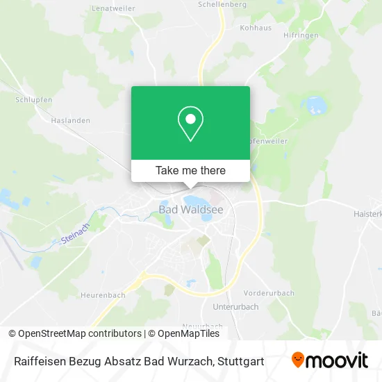 Карта Raiffeisen Bezug Absatz Bad Wurzach