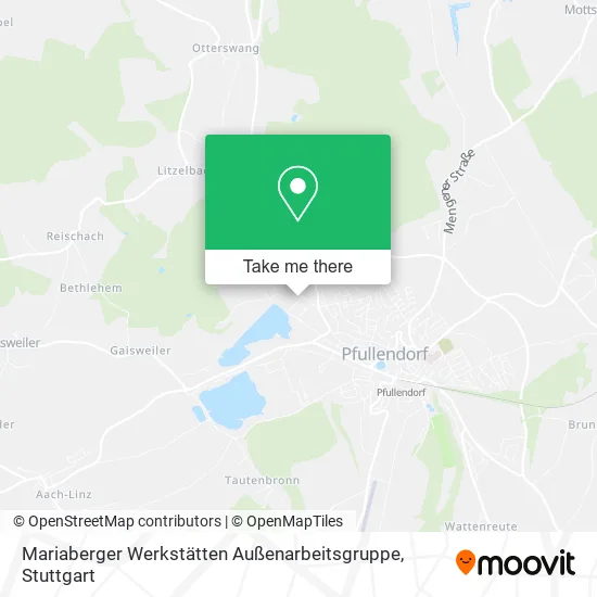 Карта Mariaberger Werkstätten Außenarbeitsgruppe