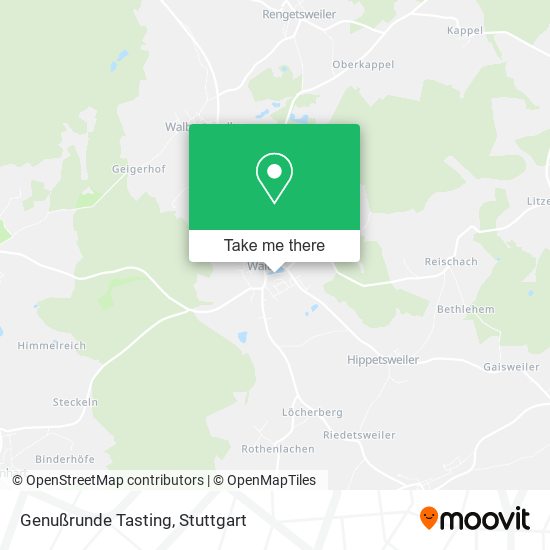 Genußrunde Tasting map