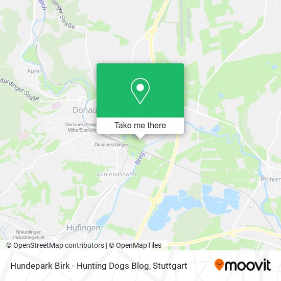 Hundepark Birk - Hunting Dogs Blog map
