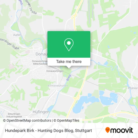 Hundepark Birk - Hunting Dogs Blog map