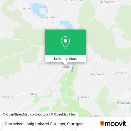 Ostracher Honig Imkerei Gittinger map