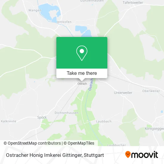 Карта Ostracher Honig Imkerei Gittinger