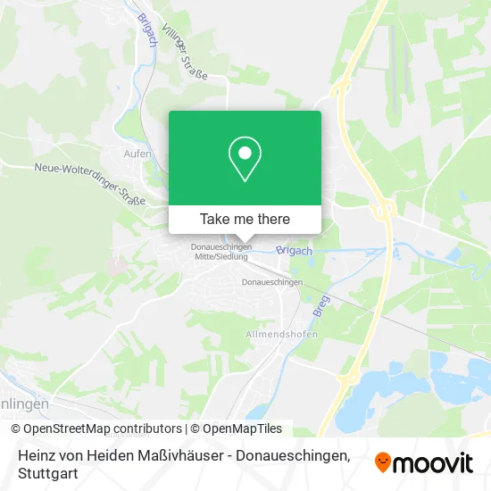 Карта Heinz von Heiden Maßivhäuser - Donaueschingen