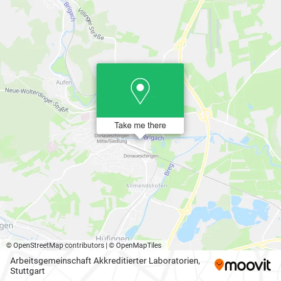 Карта Arbeitsgemeinschaft Akkreditierter Laboratorien