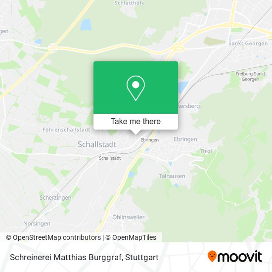 Schreinerei Matthias Burggraf map