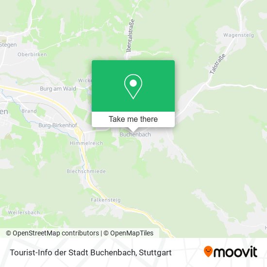 Карта Tourist-Info der Stadt Buchenbach